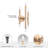 Sitka Gold 6-Light Wallchiere Sconce