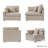 Blend Slipper Right-Arm Chair