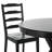 4 - Person Solid Wood Top Double Pedestal Dining Set-2032340927
