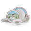 Snowman Enchantment 12-Pc Bone China Dinnerware Set, Service For 4