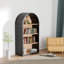 Bibliothèque 43 pouces de haut 4 pouces, rangement, design élégant, basculement, tablette décorative polyvalente, hauteur, espace de rangement, apparence élégante, fabrication robuste,