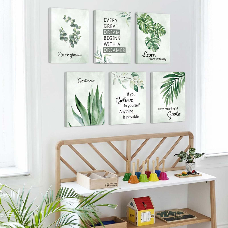 6 Piece Wrapped Canvas Wall Art
