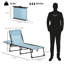 Chaise longue de piscine pliante avec dossier inclinable à 4 positions, coussin, siège respirant en filet et élastique, bleu bébé-1223790428-1223790430