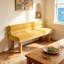 Banc de salle à manger rembourré polyvalent avec des pieds en bois d'hévéa robustes, idéal pour plusieurs pièces et styles de décoration.-1558283300-1558283301