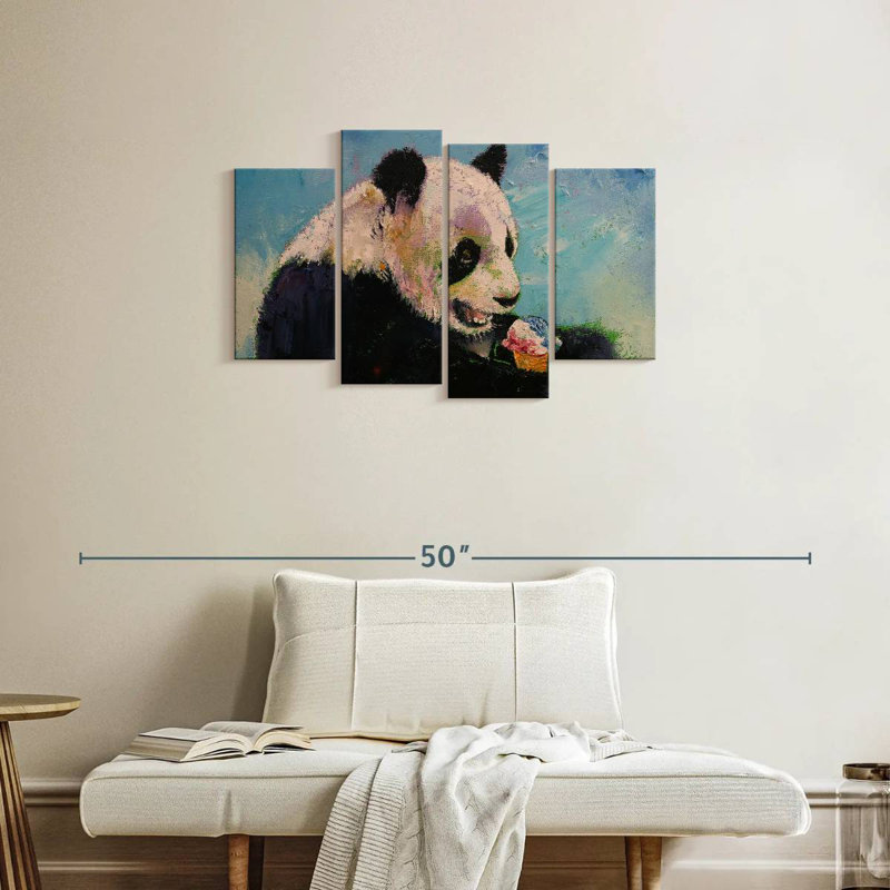 Brampt Panda Ice Cream, 22" H x 36" W