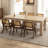 70.9" -92.5" Extendable Oak Dining Table