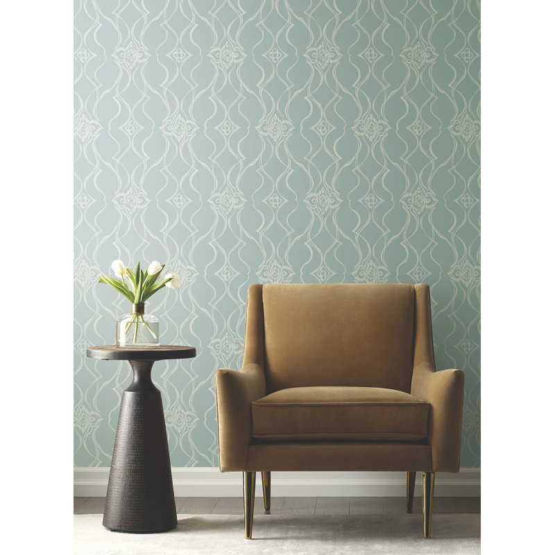 Papier peint pirouette, Bleu