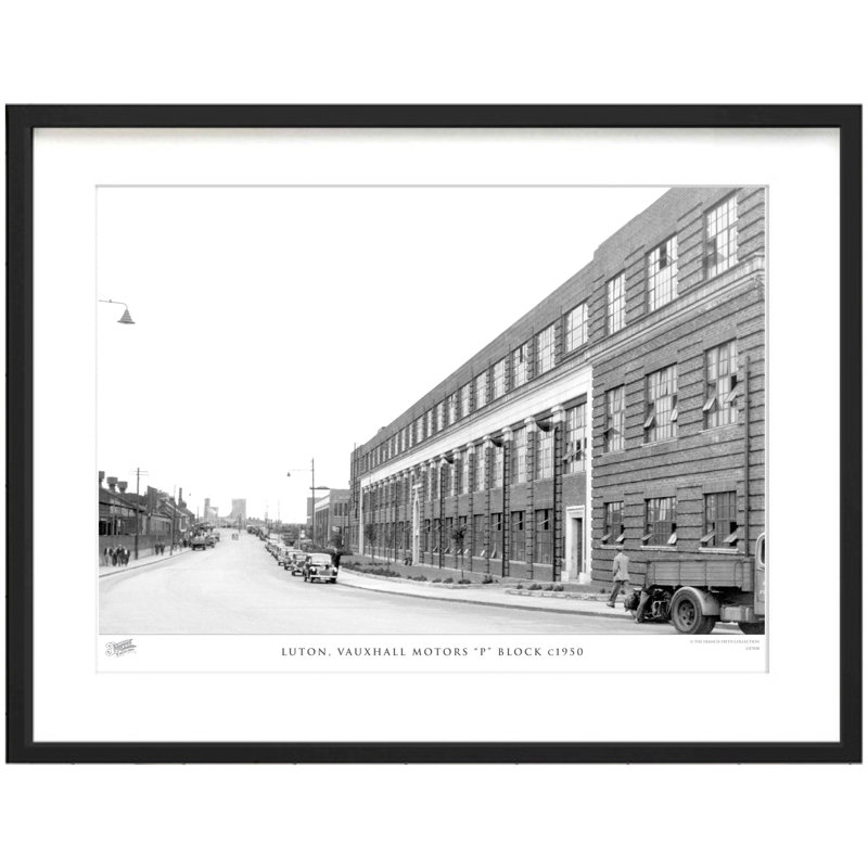 Luton, Vauxhall Motors P" Block C1950 - Single Picture Frame Print, 60cm H X 80cm W x 2cm D