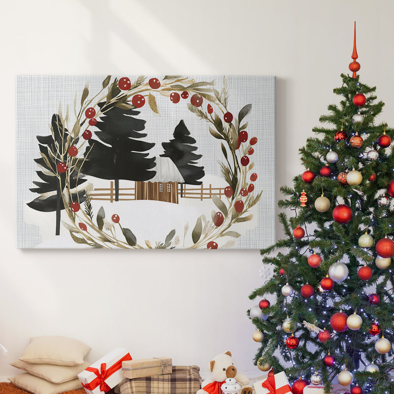 Christmas Holiday Arts - Toile tendue avec châssis XMA171608, H 12 po x l 18 po