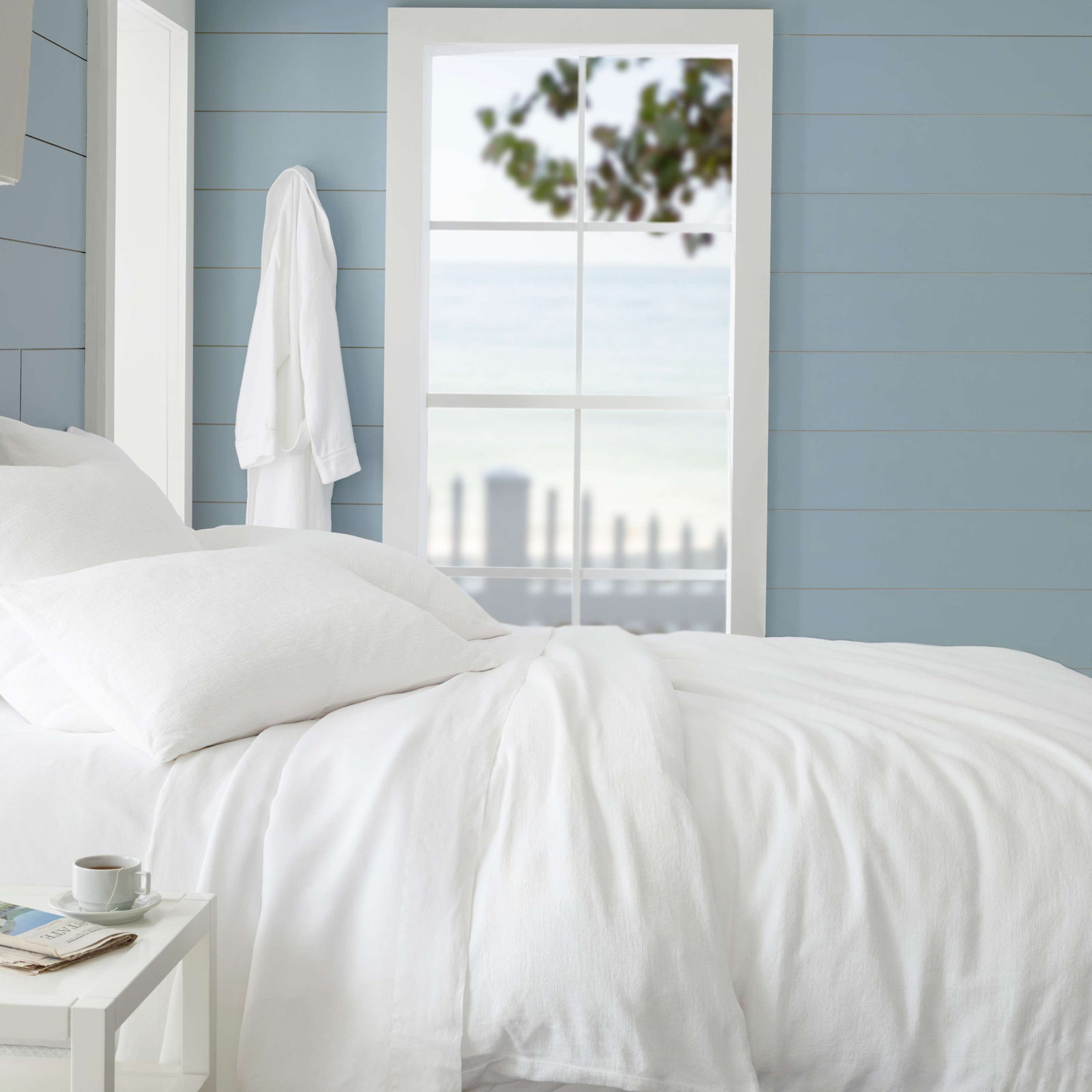 Lush Linen Sheet Set, Queen Sheet Set, White