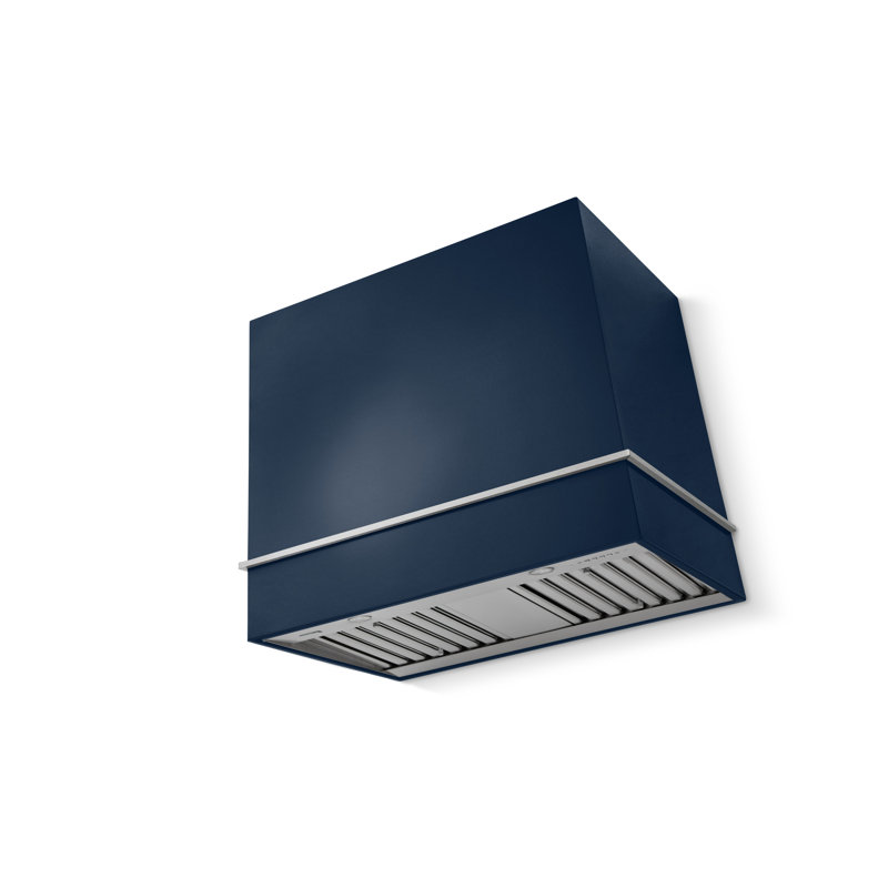 Loge Series 36" Wide x 30" High Wall Hood 600 CFM, Indigo, Brushed Nickel