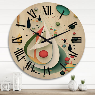 Horloge murale moderne en bois surdimensionnée Rebborn