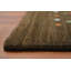Tapis brun classique de style Gabbeh 10 x 10 avec des motifs discrets