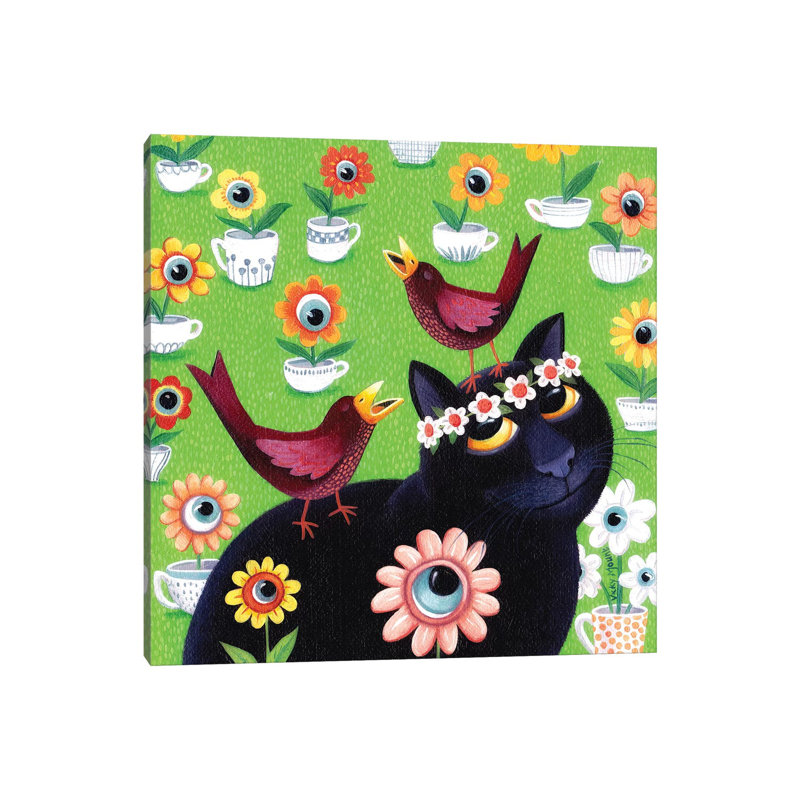 Iris by Vicky Mount - Painting on Canvas, Wrapped Canvas, 66.04cm H x 66.04cm W x 3.81cm D