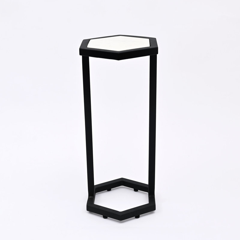 Ensemble de 2 tables d'appoint en marbre