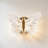 8" Butterfly Acrylic Wall Sconce With Led Light Source