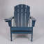 Chaise Adirondack pliante en PEHD avec porte-gobelet - Bleu marine-196953235