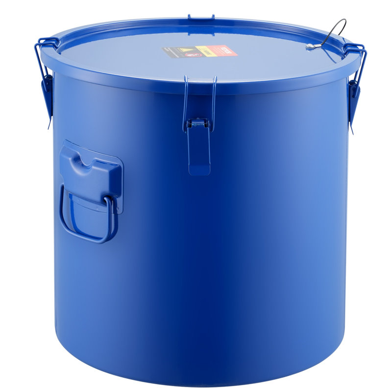 Carbon Steel Clips Grease Bucket - 30.3L