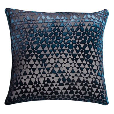 Triangles Square Velvet Pillow Cover & Insert