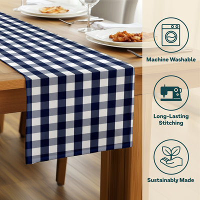 Ines Picnic Check Milliken Signature Table Runner
