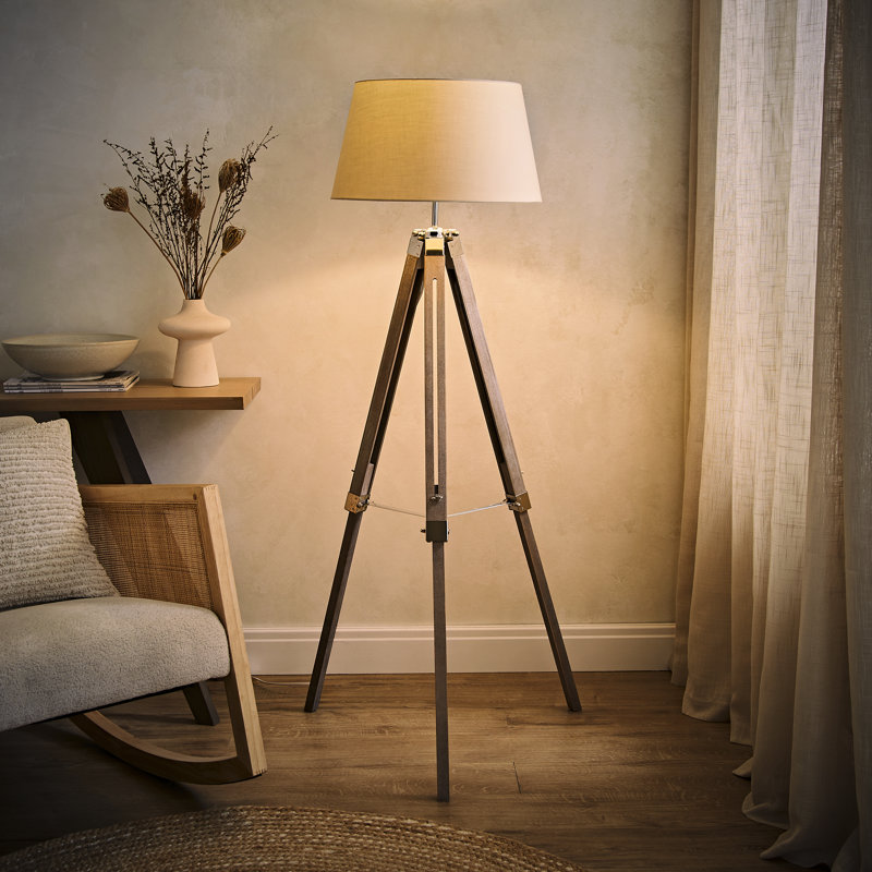 Bella Vista 153cm Tripod Floor Lamp, Beige