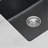 Black Granite Composite Quartz Sink, Embedded Design Under The Table, Suitable For Installation And Use In Kitchen Bar Counter