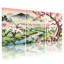 «Spring Cherry Blossom Mountain Stream», ensemble de 3 impressions sur toile-1771301221