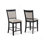Mobilier en bois de style campagnard avec tabouret de bar et tabouret de bar à hauteur de comptoir 2 pièces