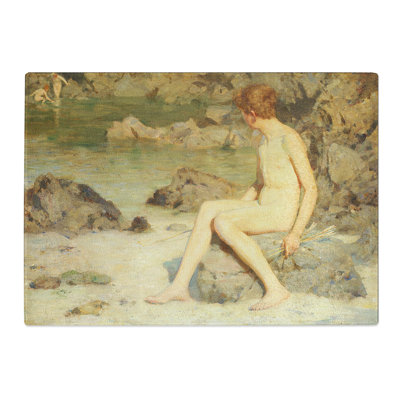 Cupid and Sea Nymphs by Henry Scott Tuke Chopping Board