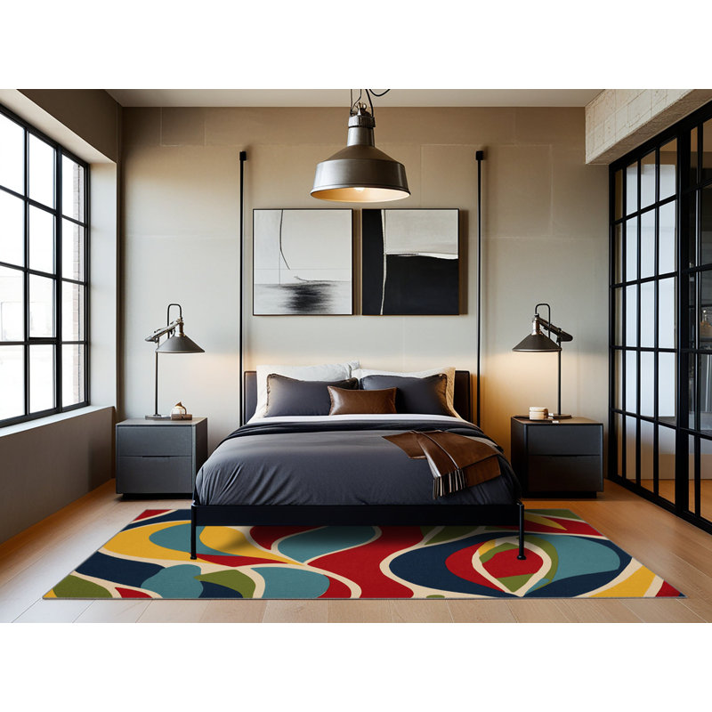 Spirited Loop Rug, Round 3'