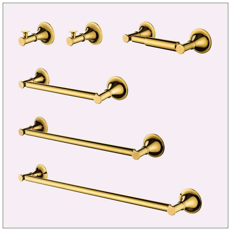 Bathroom Hardware Set, Gold