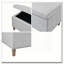 Banc de rangement rectangulaire à fermeture douce
