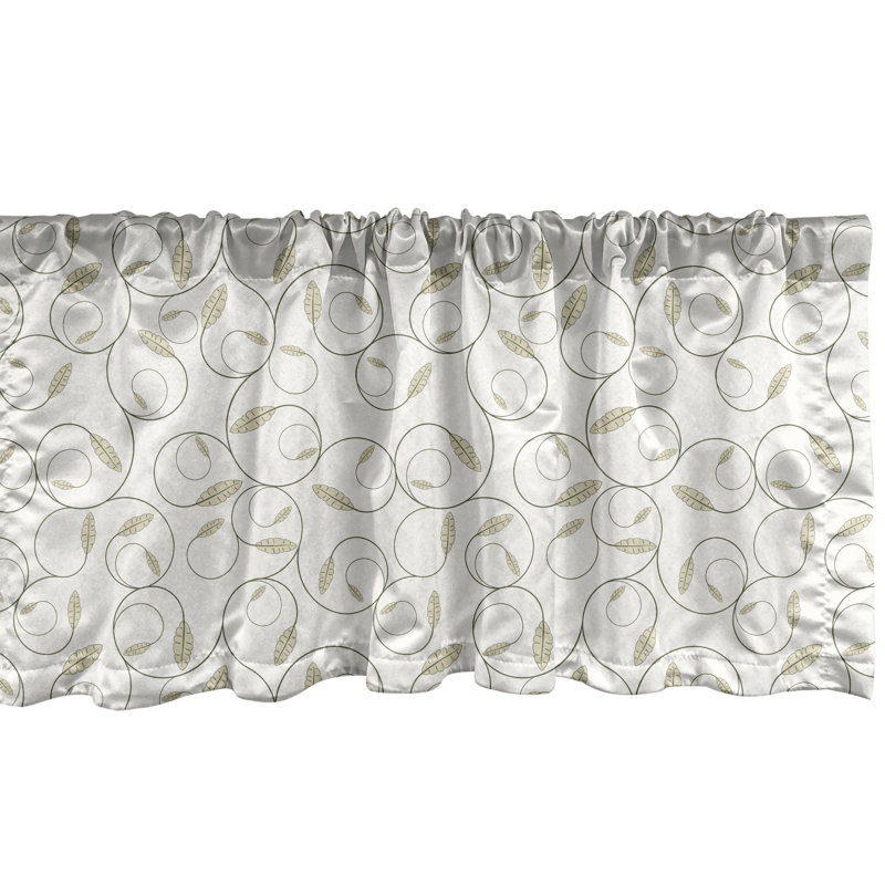 Ensemble de 2 cantonnières à volutes Ambeonne, L 54 po x L 12 po