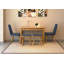 Ensemble de table et chaises de salle à manger extensible D urguard (5 pièces)-111021103