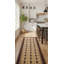 Tapis unique en laine noué à la main des années 1990 de 3 pi 10 po x 9 pi rouge / beige Patrich