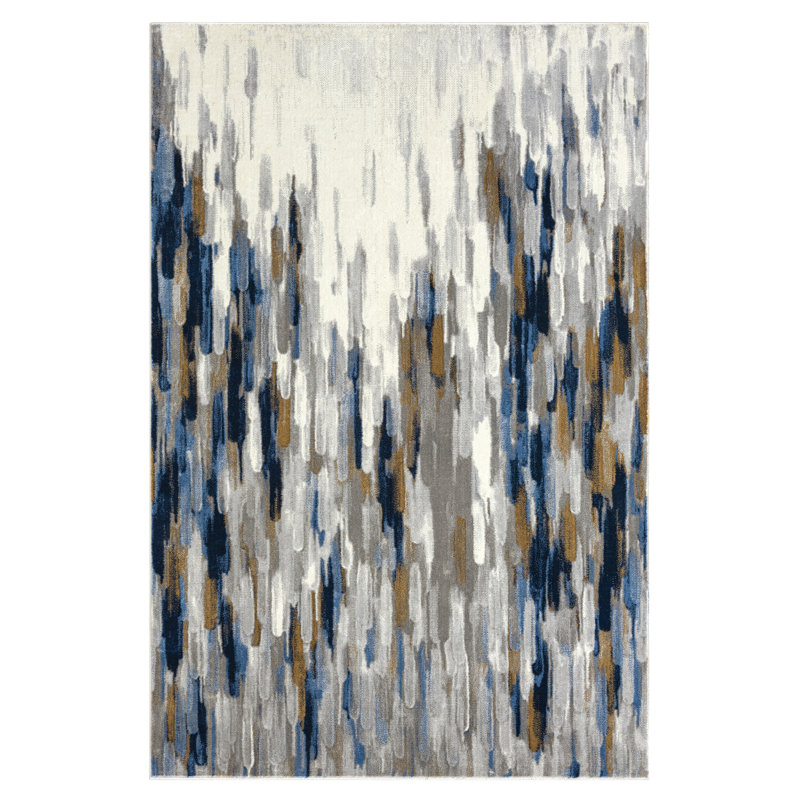 Jeyden Abstract Indoor Rug, Rectangle 5'3" x 7'6"