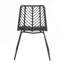 Ensemble de salle à manger d'extérieur en osier 7 pièces, table en rotin et chaises pour 6, meubles de patio durables et élégants