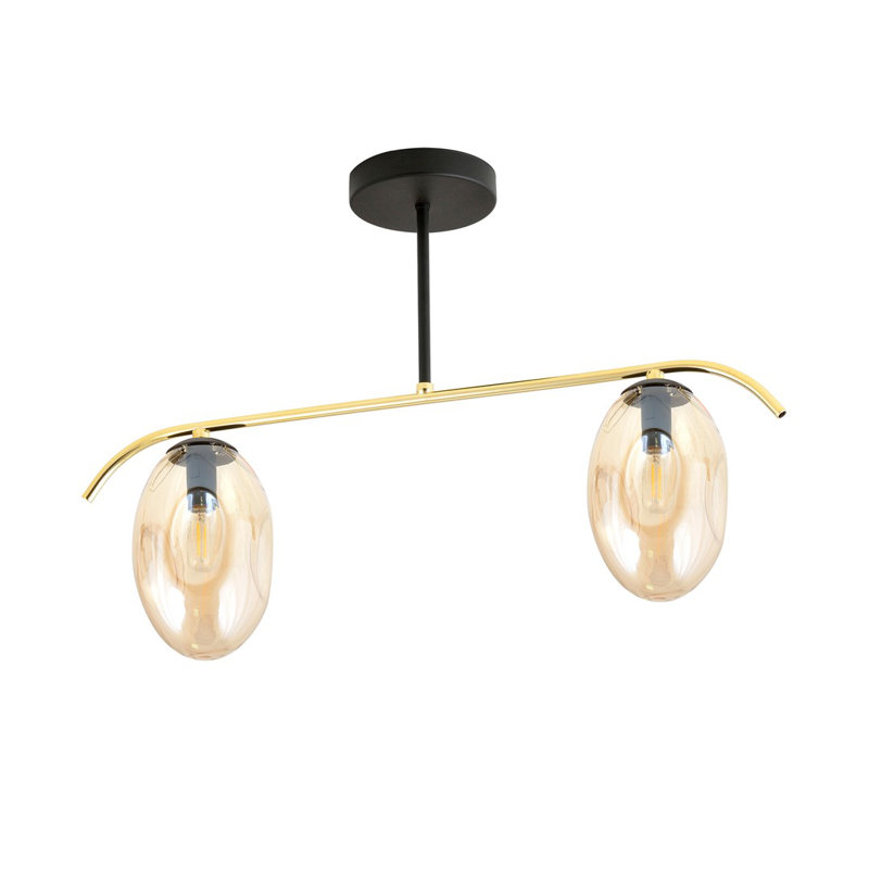 Linndale 2 - Light Kitchen Island Chandelier, Amber
