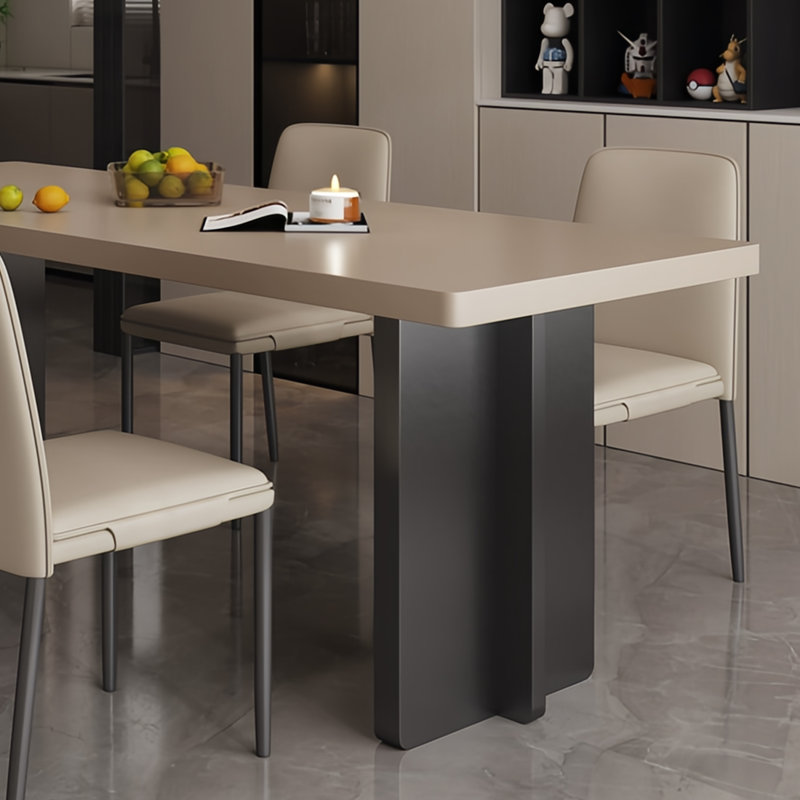 Thickened high-end dining table, 29.5"H x 86.6"L x 31.4"W