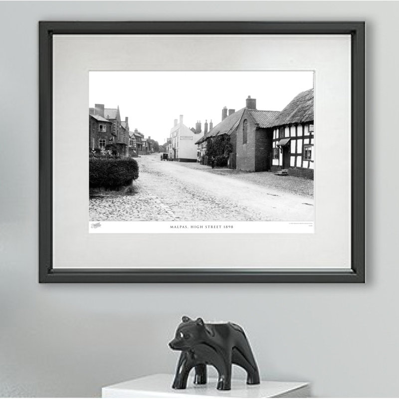 Malpas, High Street 1898 - Single Picture Frame Print, 60cm H x 80cm W x 2.3cm D