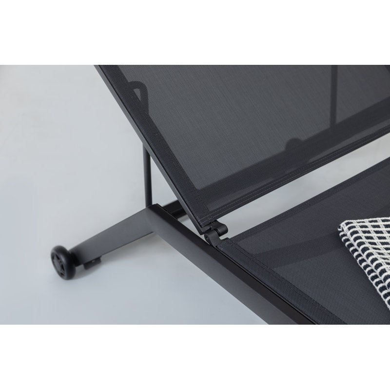 Amori Reclining Sun Lounger, Dark Grey