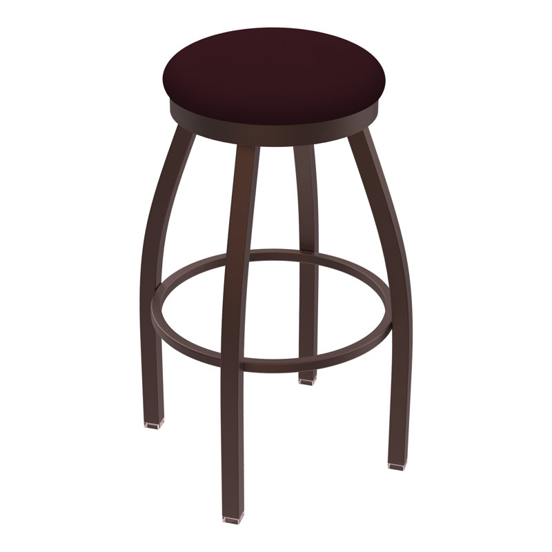 Tabouret pivotant80280 Misha, Vinyle - bordeaux Canter, Noir froissé, Tabouret de comptoir (assise de 25 po de hauteur)