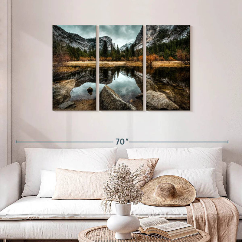 Alvord Glassy Mirror Lake, H 28 po x l 45 po