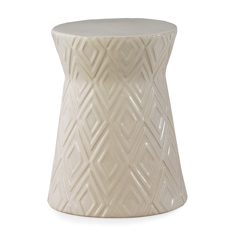 Jerri Ceramic Accent Stool
