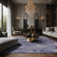 Tapis gris soyeux et moelleux-757659791