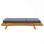Ensemble de chaises longues, espace disponible sur un côté, bois massif d'acacia avec coussin de salon