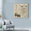 Art mural sur toile tendue - Art mural «Map Of Texas» de Vision Studio pour le salon, la chambre à coucher ou le bureau - 35 x 35-33523635