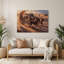 Chiens, art mural brun en métal Sloughi-387198008