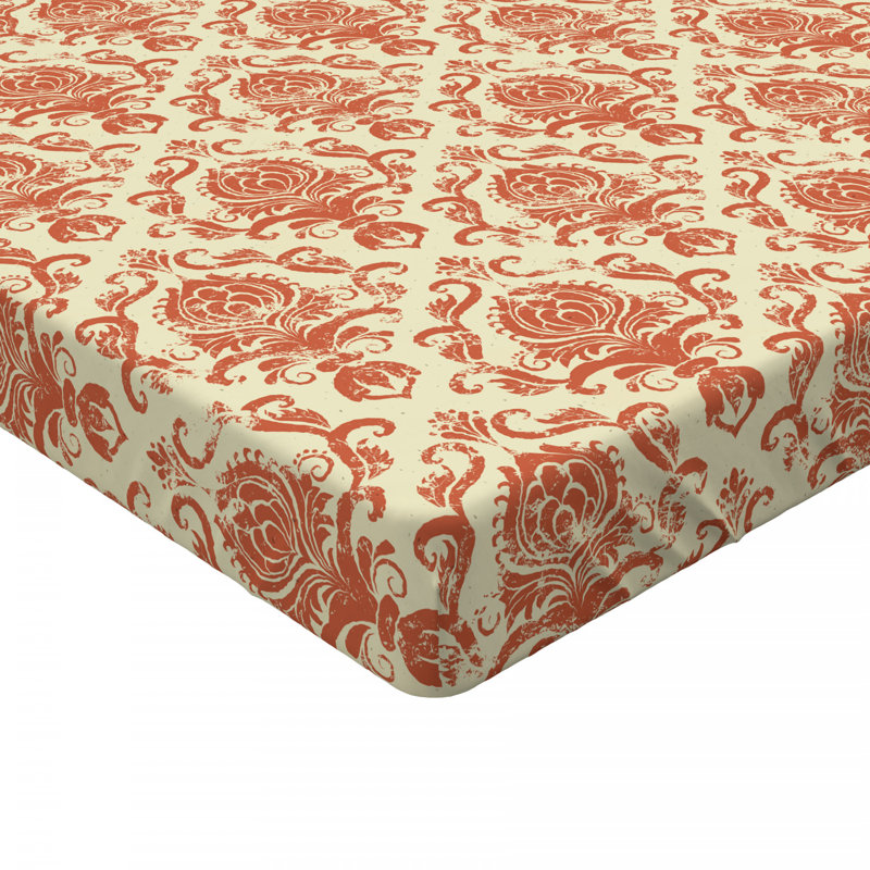 Microfiber Floral Fitted Sheet, Full Fitted Sheet