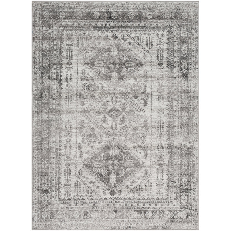 Tapis oriental Fitz, Rectangle 12 pi x 15 pi, Charcoal